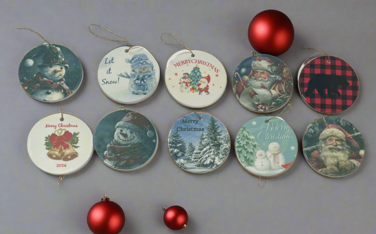 Ceramic Ornament - 3” Round