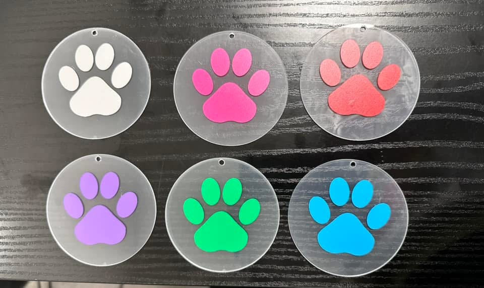 Paw Print Ornament