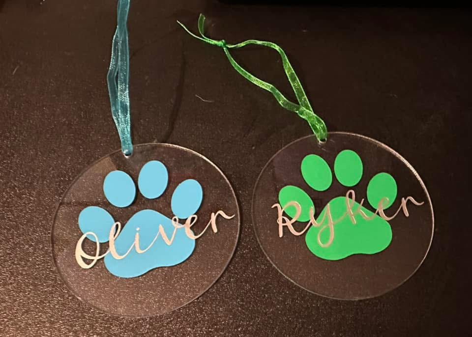 Paw Print Ornament