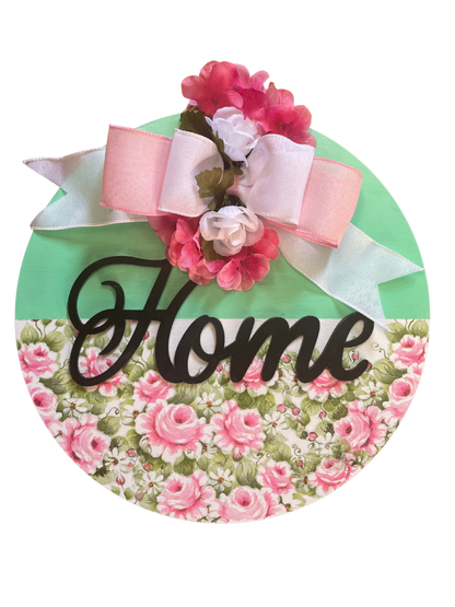 Door Sign - Medium Wood Circle