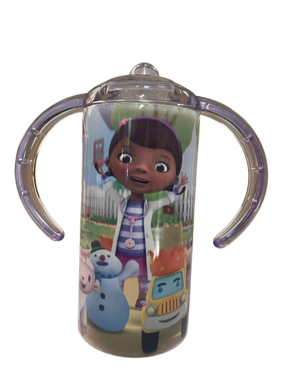 Sippy Cup Tumbler w/lids & straw