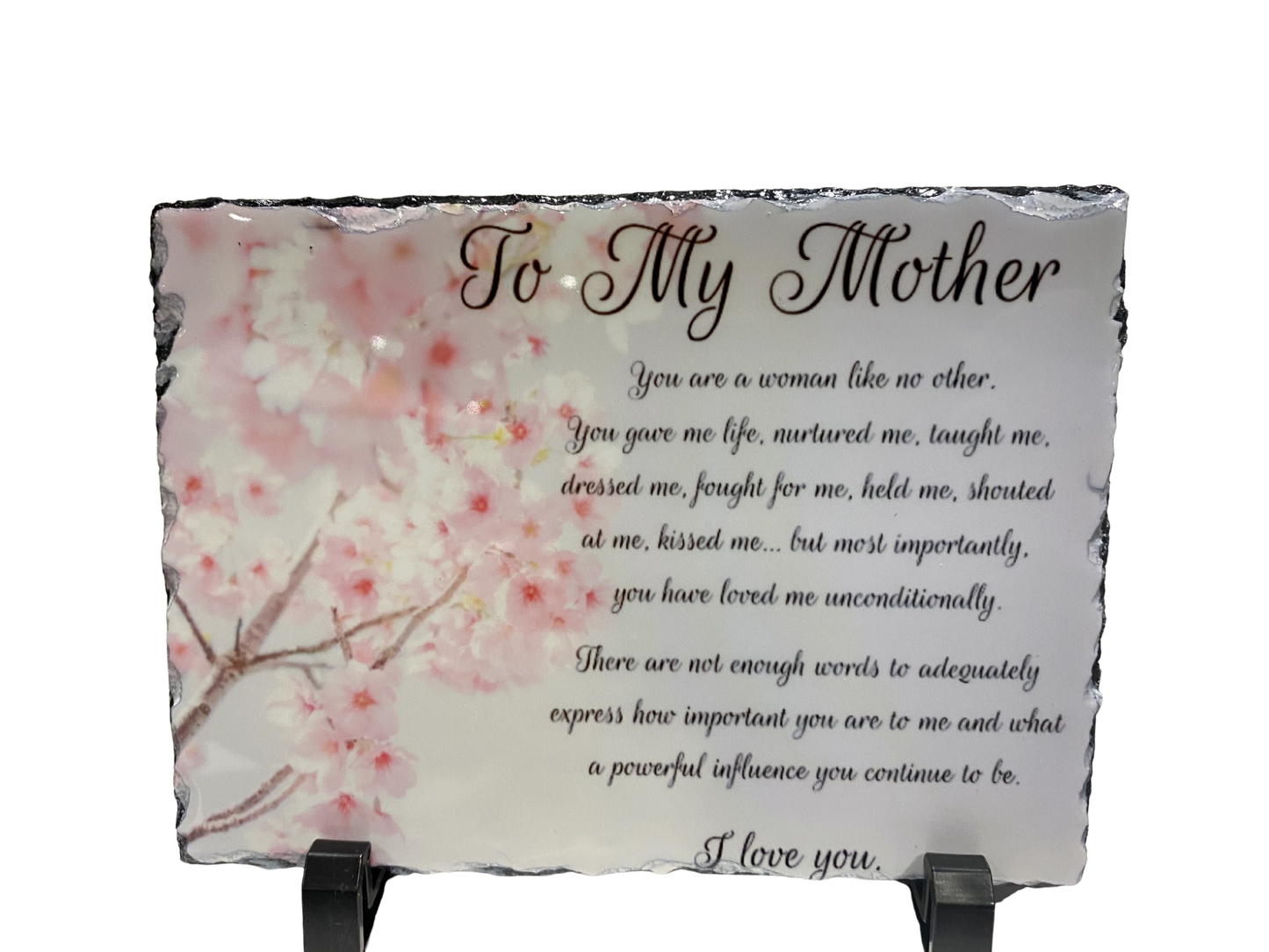 Slate Plaque w/display feet