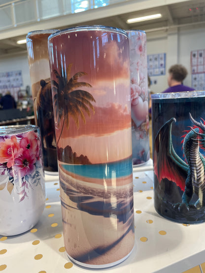 Skinny Tumbler w/design