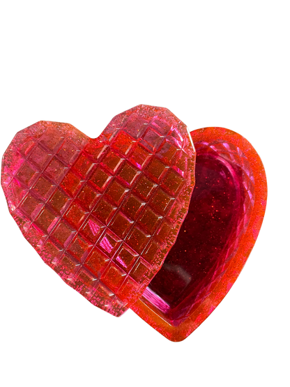 Heart Trinket Box w/lid
